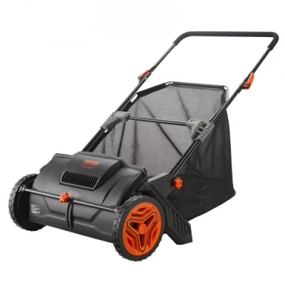 Afbeelding van VEVOR Push Lawn Sweeper, 21&quot; Blad en grasverzamelaar, sterke rubberen wielen zwaar belastbaar, verdikt staal, duurzaam in gebruik met grote capaciteit 3,5 cu. ft. Mesh Collection Hopper Bag, 2