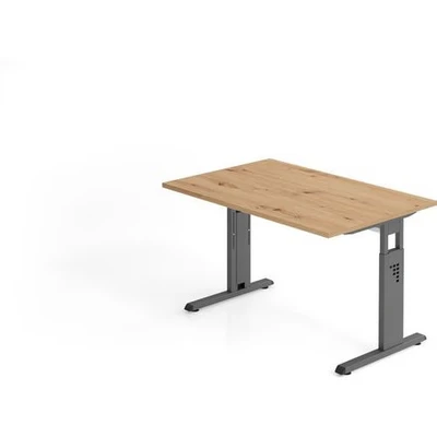 Afbeelding van MEGA 12 G Bureau 120x80 Tafelhoogte I In hoogte verstelbaar Kleur/Grafiet