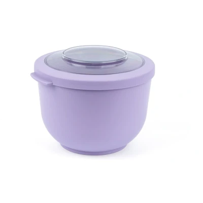 Afbeelding van Amuse Tylla Lavender Life Bowl Lunchbox Perfect Afsluitbare Verhouddoos Saladebox voor onderweg Vaatwas, magnetron, en diepvriesbestendig Paars 1200 ml