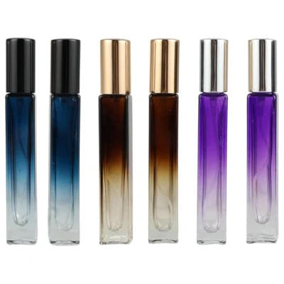Afbeelding van Lrocotanc parfumverstuiver parfumvuller 6 stuks 10 ml voor onderweg navulbaar parfum reisfles zakverstuiver (3 kleuren x 2)