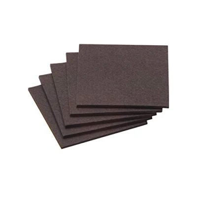 Afbeelding van Metafranc Viltglijders zelfklevend effectieve bescherming van uw meubels en stoelen / meubelglijders voor gevoelige vloeren stoelglijders vilt gesneden 100 x mm (5 Stuk) bruin