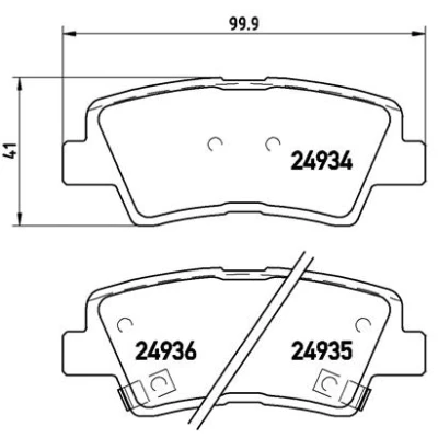 Afbeelding van Brembo Remblokset P 30 047