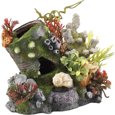 Afbeelding van Aqua Della Aquariumdecoratie Vissen Tin /with Airstone 17x13,7x15cm 1st
