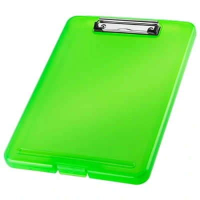 Afbeelding van helit H2532050 Klembord DIN A4 de clip, doorschijnend groen, klembord, tekenbord