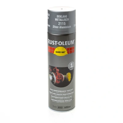 Afbeelding van Rust oleum verfspuitbus zilver aluminium 2115