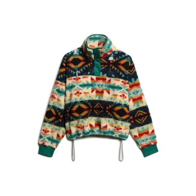 Afbeelding van Superzachte Kraagloze Trui met Print Multi Grootte: 46
