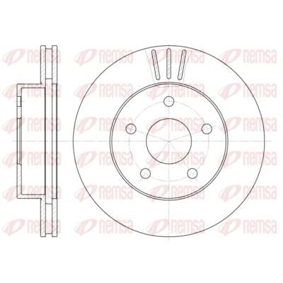 Afbeelding van REMSA Remschijf JEEP: GRAND Cherokee 2, II Vooras 305, 305mm 26mm 5 Geventileerd 6626.10 52098672,BDM691720,DCA662610,230696 Remschijven
