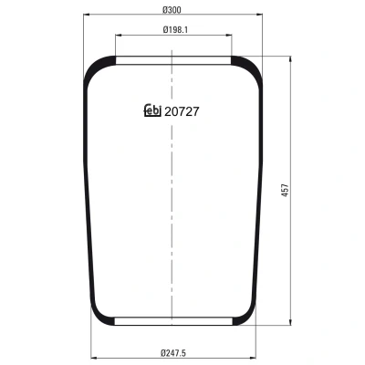 Afbeelding van Febi Bilstein Veerbalg 20727