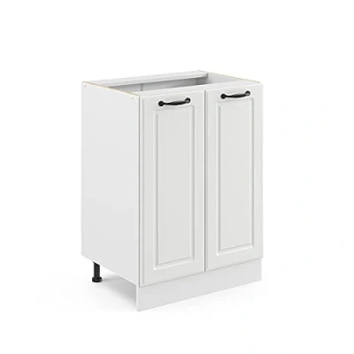 Afbeelding van Vicco Keukenonderkast &quot;R Line&quot;, Wit Landhuis/Wit, 60 cm zonder werkblad