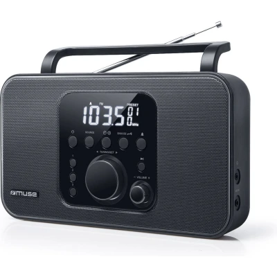 Afbeelding van Muse M 091R Portable stereo radio met wekkerfunctie