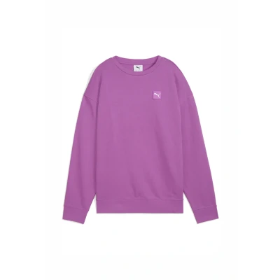 Afbeelding van Puma Bequemer Crewneck Sweater, Dames, Maat: XS, Wild berry
