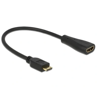 Afbeelding van Delock Kabel Hoge Snelheid HDMI met Ethernet mini C mannetje &gt; A vr