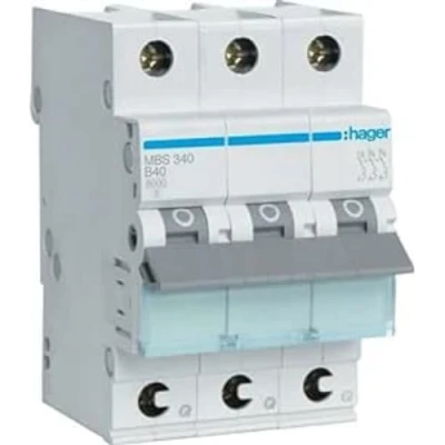 Afbeelding van Hager MBS340 Zekeringautomaat 3 polig 40 A 400 V