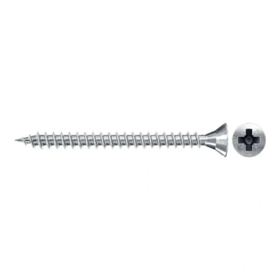 Afbeelding van Fischer 551205 Spaanplaatschroeven 5 mm 40 Kruiskop Pozidriv Staal Galvanisch verzinkt 500 stuk(s)