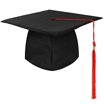 Afbeelding van KEELYY Doctorshoed, afstudeerhoed, uniseks, afstudeerpet, verstelbaar, bachelor, doctorshoed voor afstudeerfeesten, universiteit, eindexamen, afgestudeerden
