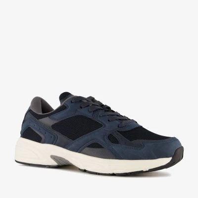 Afbeelding van Blue Box heren dad sneakers blauw Maat 45 Uitneembare zool