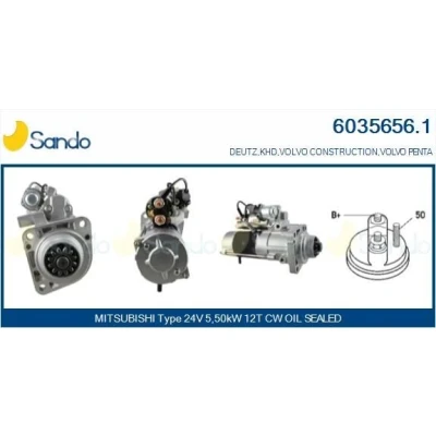 Afbeelding van SANDO 2042106.0 Dynamo / Alternator 12V 100A OPEL: Astra J Sports Tourer, Hatchback