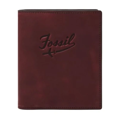 Afbeelding van Fossil BRONSON Paspoortetui Paars leer voor heren MLG0746540