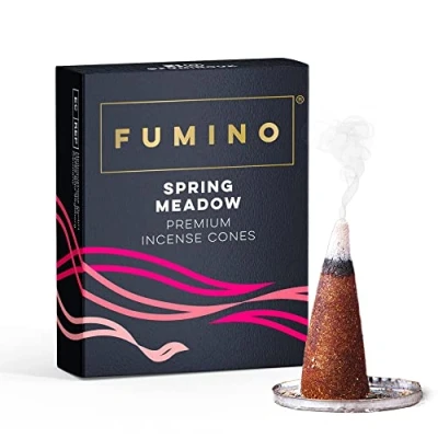 Afbeelding van Fumino® Spring Meadow Fresh Wierook Kegels 20 per Doos Masala Agarbatti Joss Geur voor Ontspanning en Meditatie, Huis Huisinrichting