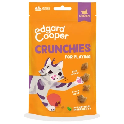 Afbeelding van 8x Edgard&amp;Cooper Adult Crunchies Kattensnack Kip 50 gr