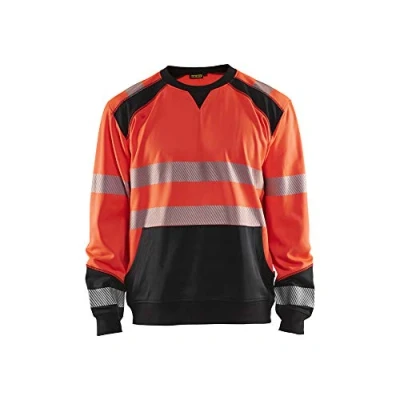 Afbeelding van Blaklader Sweatshirt High Vis 3541 2528 Rood/Zwart 4XL