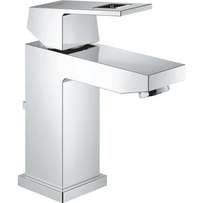 Afbeelding van GROHE Eurocube Wastafelkraan Met trekwaste Chroom