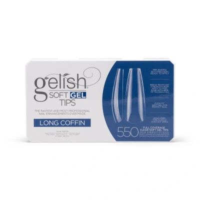 Afbeelding van Gelish Soft Gel Tips Long Coffin 550 stuks