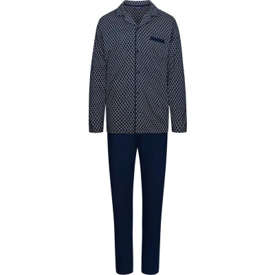 Afbeelding van Pastunette Pyjama Allover Print Marine S
