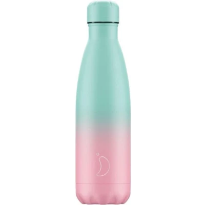 Afbeelding van Thermosfles Turquoise Pastel 500 Ml RVS Chilly&#039;s Gradient Edition L 7 X B H 26 Cm