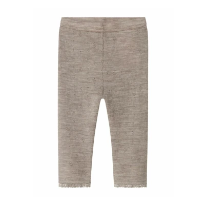 Afbeelding van NAME IT BABY wollen slim babybroek grijsbruin