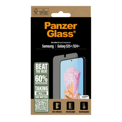 Afbeelding van Panzerglass All in one Ultra Wide Fit Screenprotector Voor Samsung Galaxy S 2025 Plus Transparant