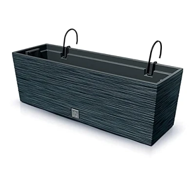Afbeelding van Prosperplast Furu Case Bloempot / Plantenbak voor balkon Antraciet