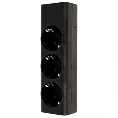 Afbeelding van REV stekkerdoos meervoudige zonder kabel 3 voudig, max. 3680W, zwart