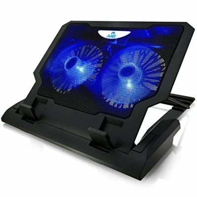 Afbeelding van AABCOOLING NC65 Laptop Cooling Pad with 2 Fans, Adjustable Tilt and Blue Backlight, Fan, PC Cooler, Accessories