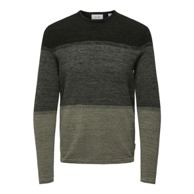 Afbeelding van Only &amp; Sons Onspanter CREW Trui, Heren, Maat: Large, Rosin
