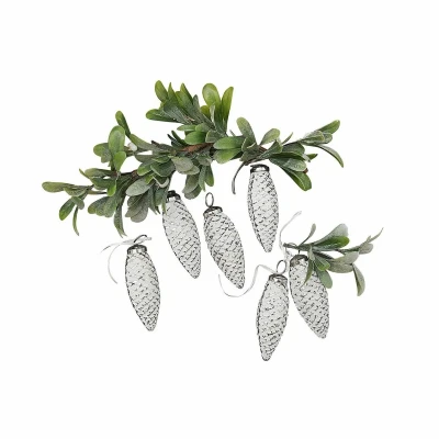 Afbeelding van LOBERON Hanger set van 6 Fréderise antiekwit