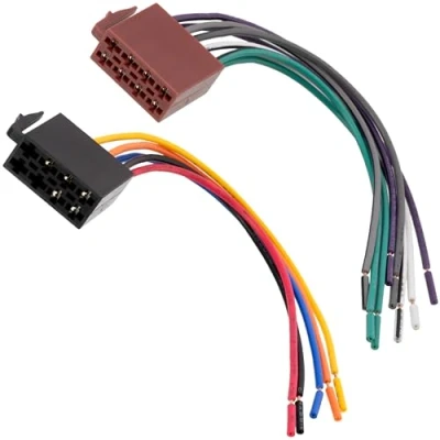 Afbeelding van Aerzetix: ISO stekker 8PIN + 5PIN auto radio autoradio adapter kabel voorbedrade stroom luidspreker
