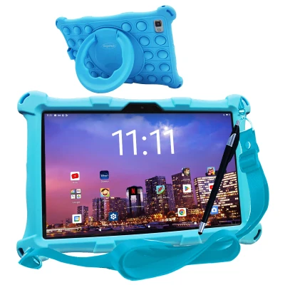 Afbeelding van AngelTech Kindertablet XL PRO II 4GB RAM + 3GB Virtual 64 128GB Opslag Blauw