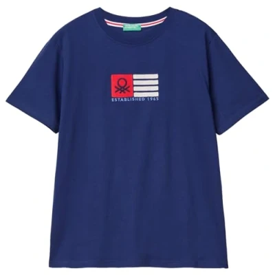 Afbeelding van United Colors of Benetton IN Lightweight Tshirt basic, Heren, Maat: Medium, Blue