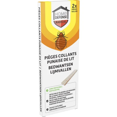 Afbeelding van HOME DEFENSE® Bedwantsen Lijmvallen Bedwantsenval Bed Bug bestrijden 2 vallen