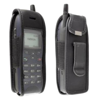 Afbeelding van caseroxx Leren tas met riemclip compatibel Nokia 5110/6110/6150 van echt leer, en venster in zwart