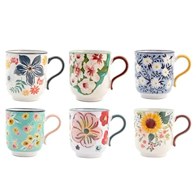 Afbeelding van H+H Creamtea Tassen Set, 6 Stück, New Bone China, ohne Untertasse, 350 cc