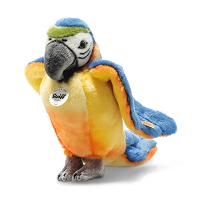 Afbeelding van Steiff 063985 Lori Papegaai 26cm, blauw/geel staand