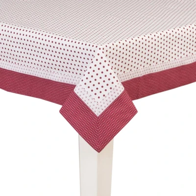 Afbeelding van Clayre &amp; eef tafelkleed 150x250 cm rood katoen, 100% katoen