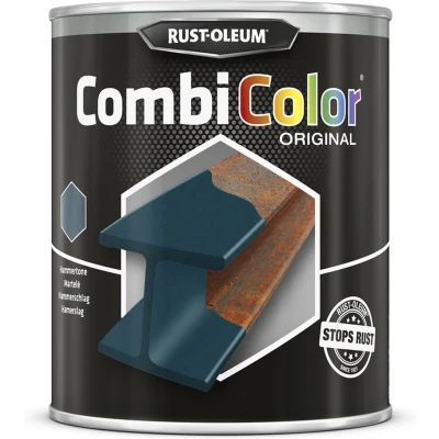 Afbeelding van rust oleum combicolor hamerslag donkerblauw 0.75 ltr