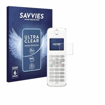 Afbeelding van Savvies Screenprotector voor AVM Fritz!Fon M2 Folie Beschermfolie transparant (6 Stuks)