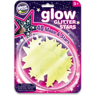Afbeelding van Brainstorm Glow in the Dark Sterren Glitters