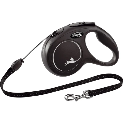 Afbeelding van Flexi Rollijn Classic Cord Zwart M 5 MTR (218146)