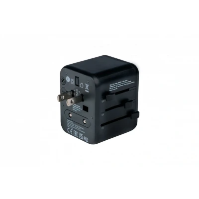 Afbeelding van Verbatim oplaadadapter, universeel reizen, UTA 01, zwart 100 250V, 2x USB Type A, detailhandel