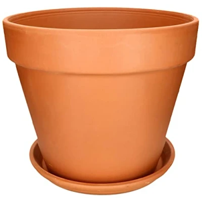 Afbeelding van KOTARBAU® Bloempot van terracotta, diameter 43 cm, voor binnen en tuinen